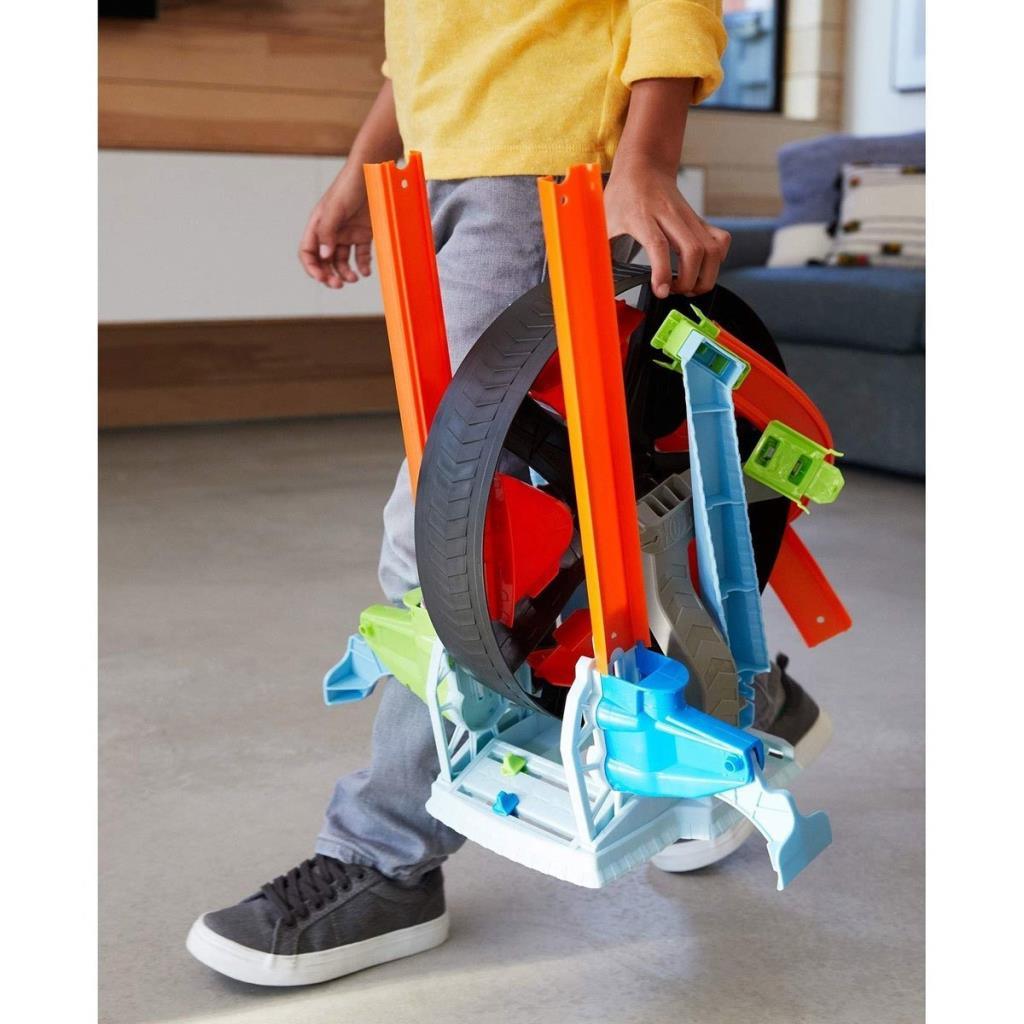 GJM77 Hot Wheels, Spinning Wheel Adventure Race Set / 4-8 years old
