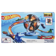 GJM77 Hot Wheels, Spinning Wheel Adventure Race Set / 4-8 years old