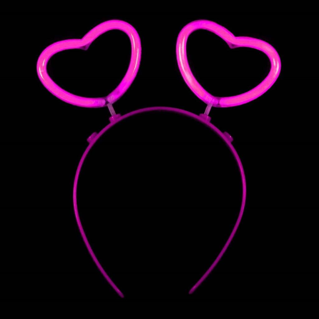 Nessiworld Glow Stick Glow in the Dark Phosphorescent Heart Crown 12 Pieces