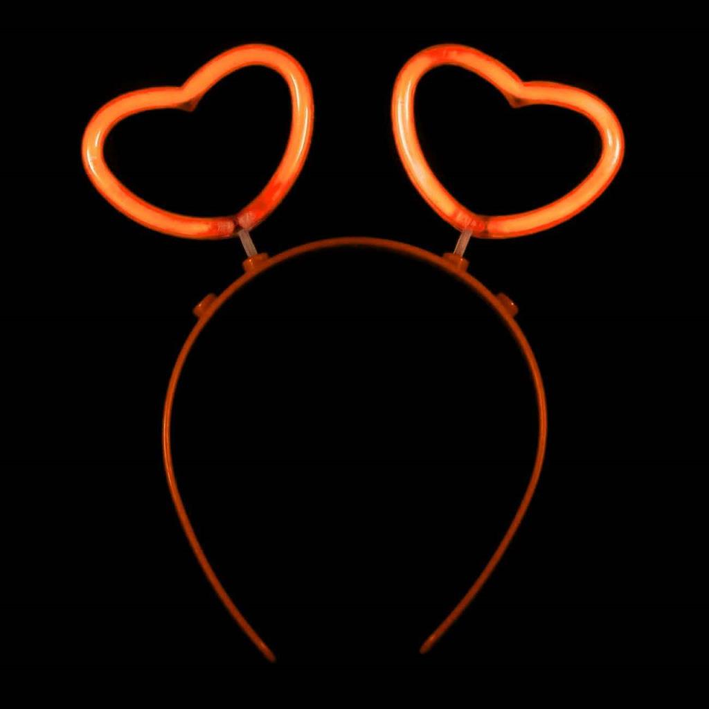 Nessiworld Glow Stick Glow in the Dark Phosphorescent Heart Crown 12 Pieces