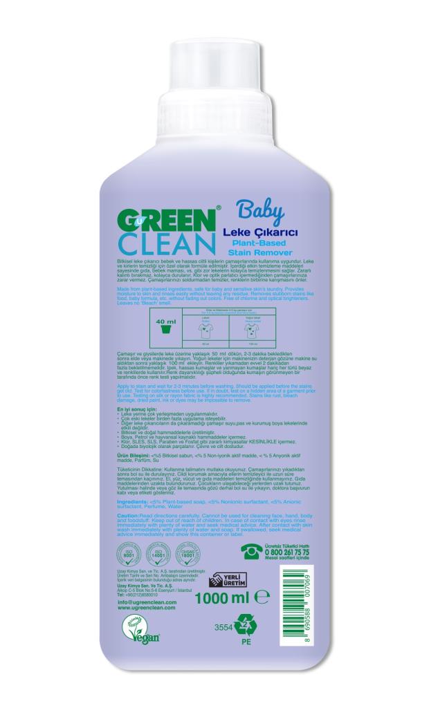 Nessiworld Green Clean Baby Bitkisel Leke Çıkarıcı 1000 ml