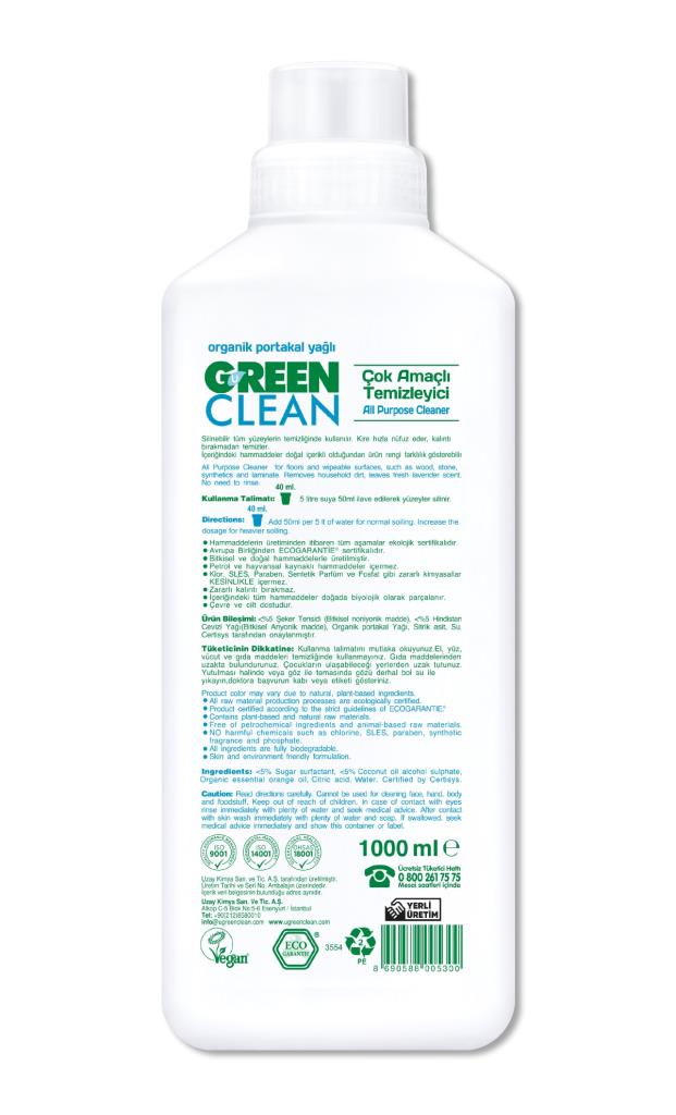 Nessiworld Green Clean Herbal Multi-Purpose Cleaner 1000 ml