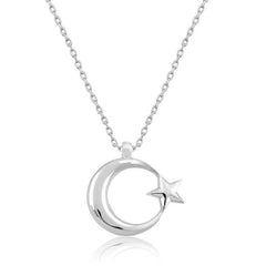 Collier pour femme en forme d'étoile en argent
