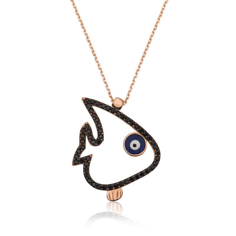 Silver Fish Necklace for Women