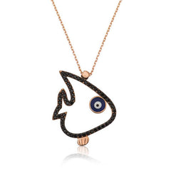Silver Fish Necklace for Women