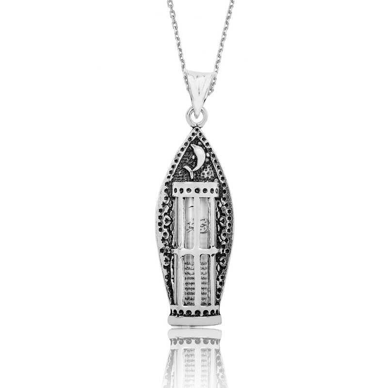 Silver Fish Cevsen Prayer Necklace