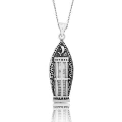 Silver Fish Cevsen Prayer Necklace