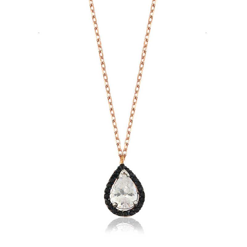 Silver White Drop Women's Necklace