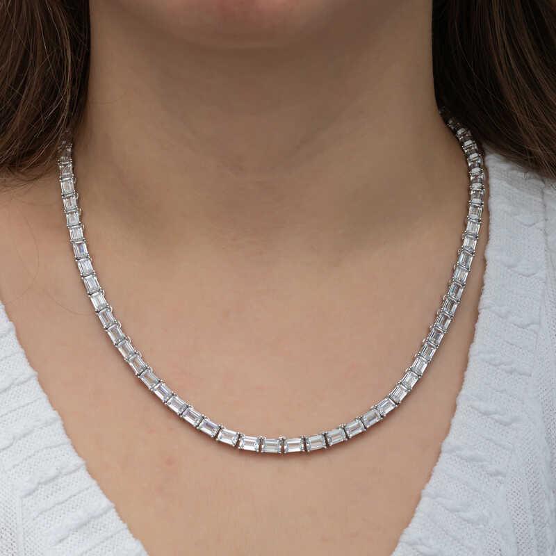 Silver White Stone Waterway Women's Set