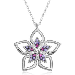 Silver Flower Women's Necklace