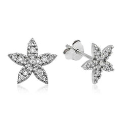 Silver Flower Stud Earrings
