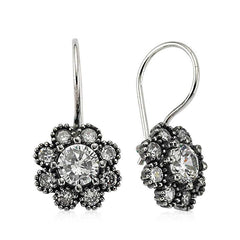 Silver Flower Earrings
