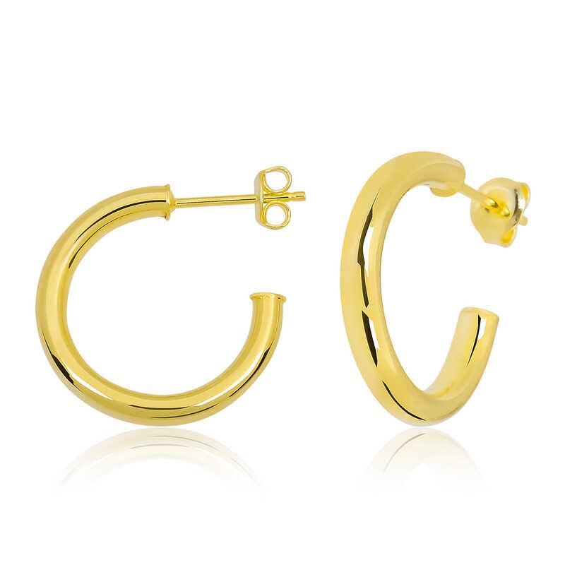 Silver Studded Hoop Earrings