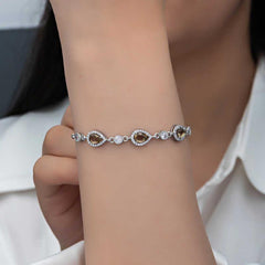 Bracelet pour femme en argent et pierre de zultanite