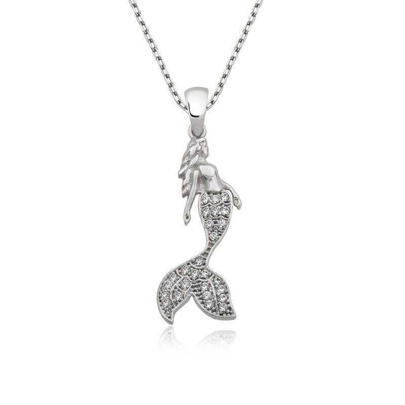 Silver Mermaid Women's Necklace