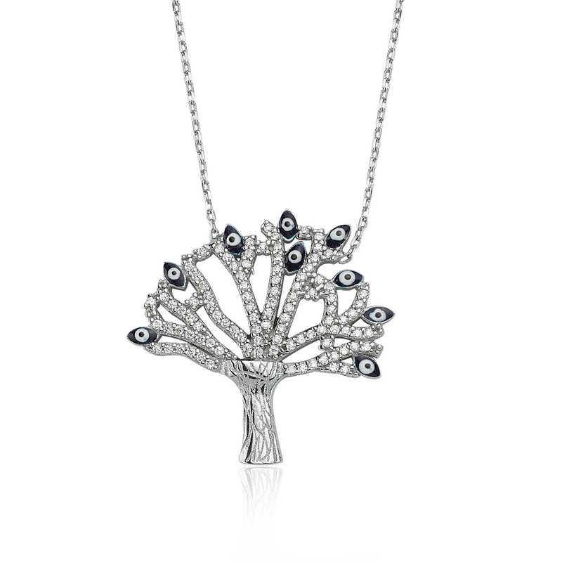 Silver Wish Tree Women's Necklace