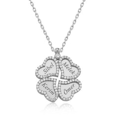 Silver Named Clover Women's Necklace