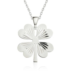 Silver Four Leaf Clover Women's Necklace