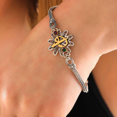 Bracelet authentique pour femme en argent Elif Vav