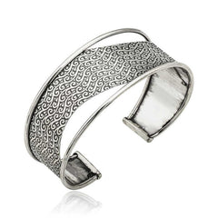 Bracelet pour femme en argent à motifs antiques