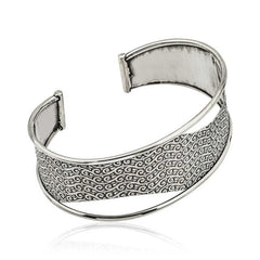 Bracelet pour femme en argent à motifs antiques