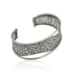 Bracelet pour femme en argent à motifs antiques