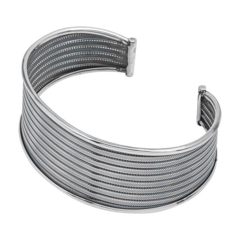 Bracelet pour femme en argent à motifs antiques