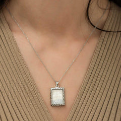 Silver Necklace with Fatiha and Esma'ul Husna Written