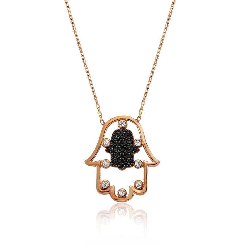 Silver Fatima Hand Women's Necklace