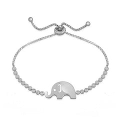 Bracelet ascenseur éléphant en argent