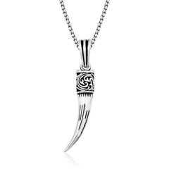 Collier en argent et ivoire