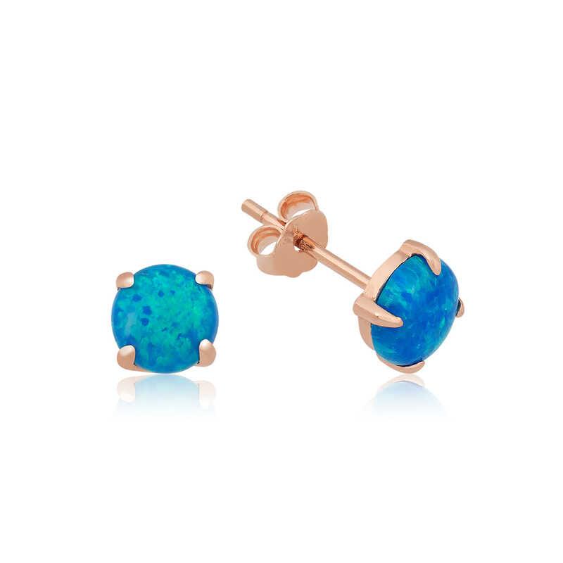Silver Opal Stone Earrings