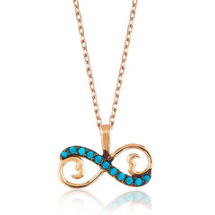 Silver Heart Infinity Women's Necklace