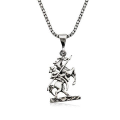 Collier cavalier Gokturk en argent