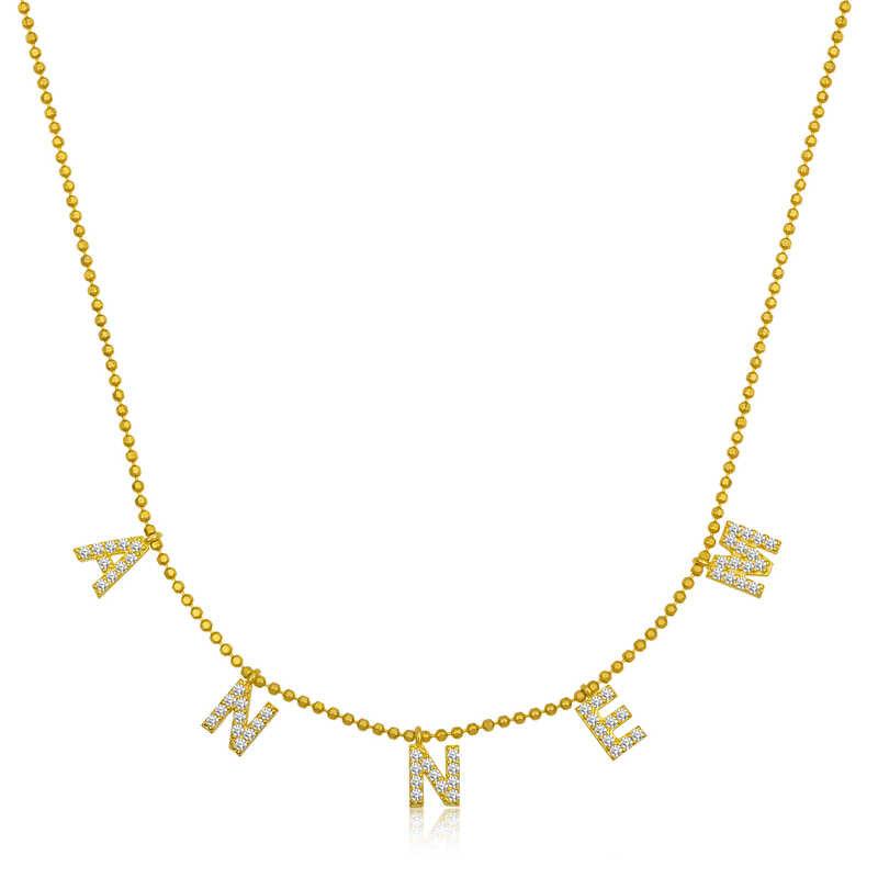 Silver Gold Mother Written Women's Necklace