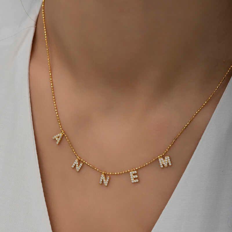 Silver Gold Mother Written Women's Necklace