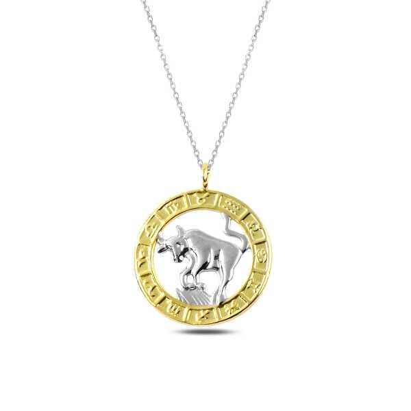 Collier Taureau en argent et or