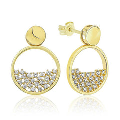 Silver Gold Dew Drop Women's Earrings