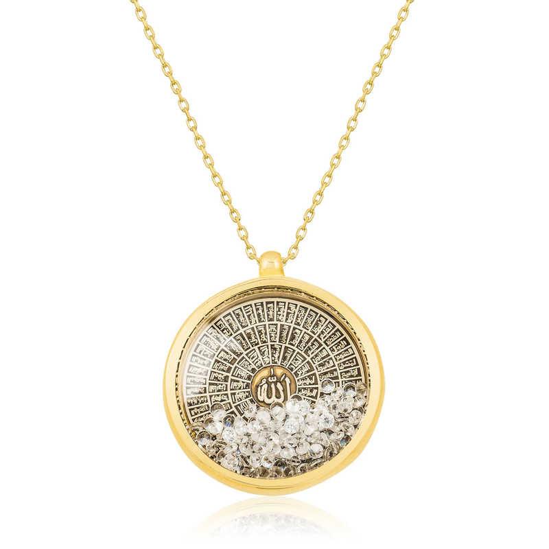 Silver Gold Esmaul Husna Women's Necklace