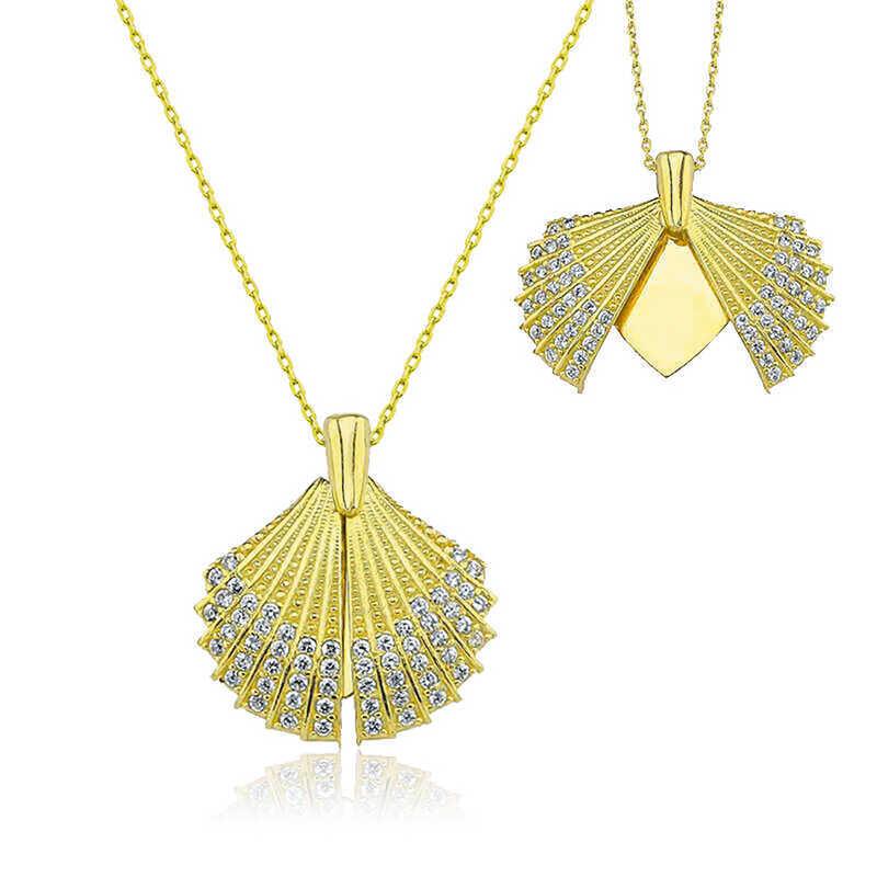 Silver Gold Personalized Oyster Women's Necklace