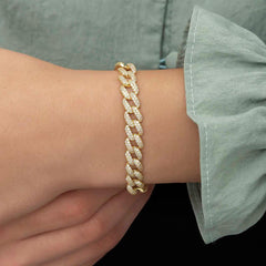Silver Gold Stone Gurmet Women's Bracelet