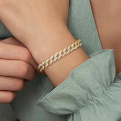 Silver Gold Stone Gurmet Women's Bracelet