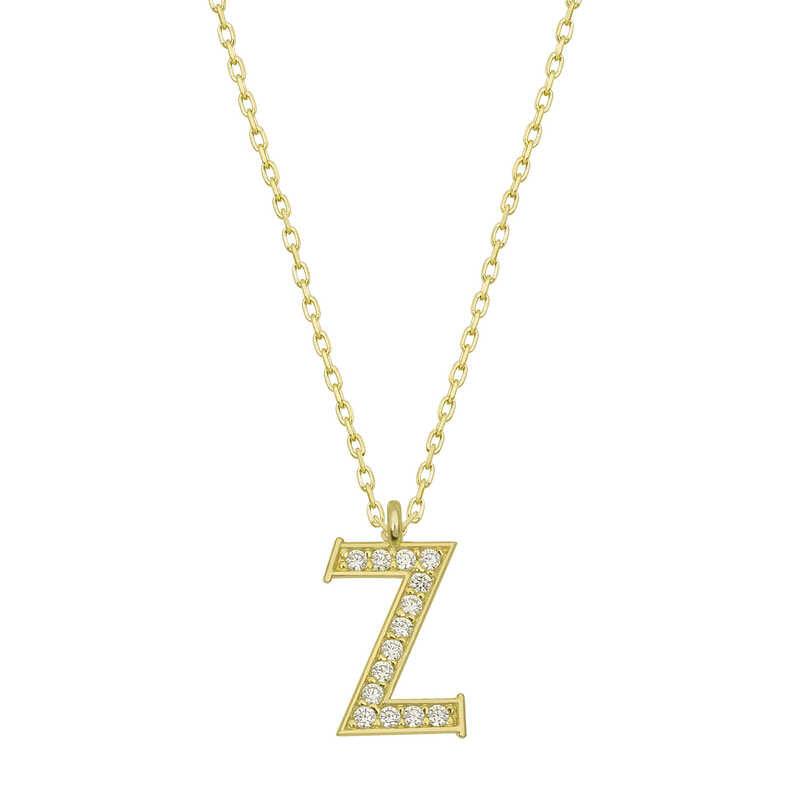 Silver Gold Z Letter Women's Necklace