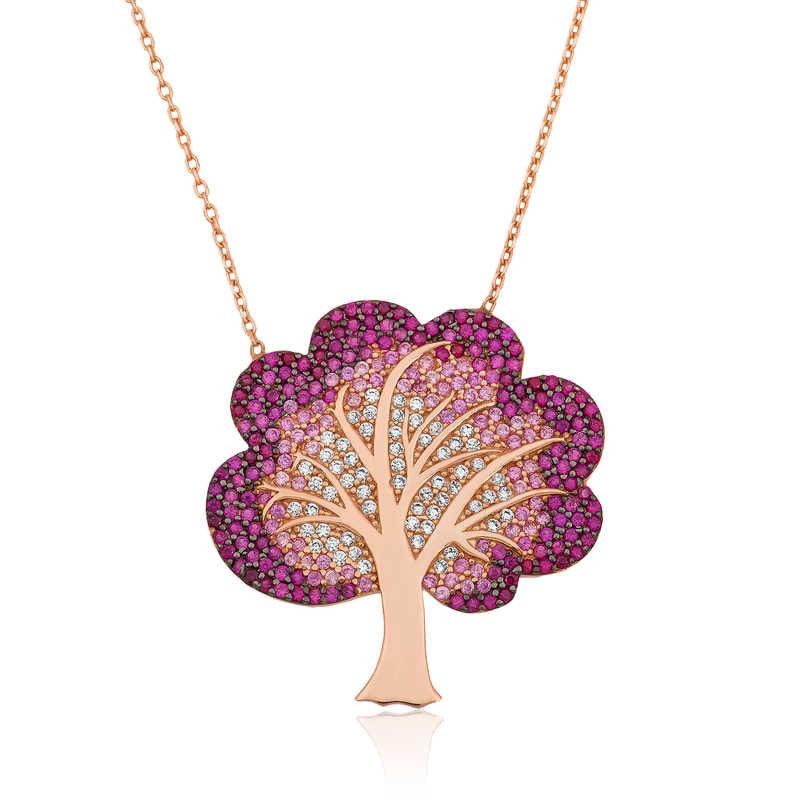 Collier pour femme en argent avec arbre de vie