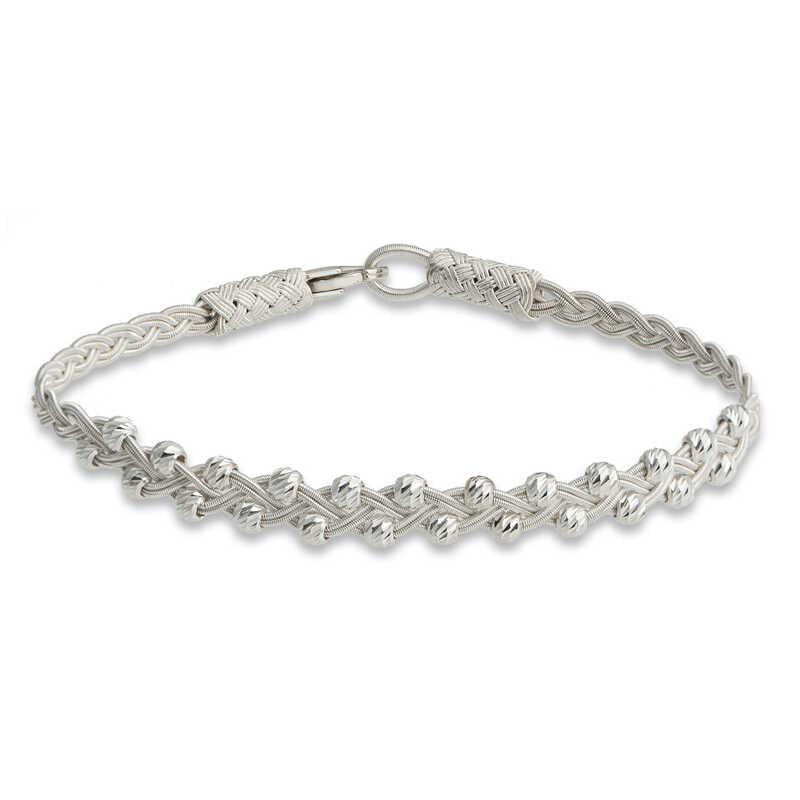 Silver Kazaziye Knit Bracelet