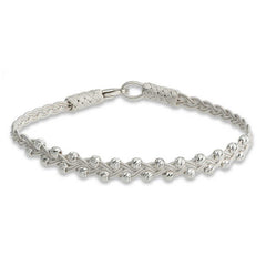 Silver Kazaziye Knit Bracelet