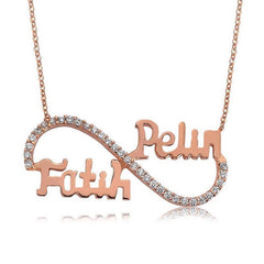 Silver Named Infinity Women's Necklace