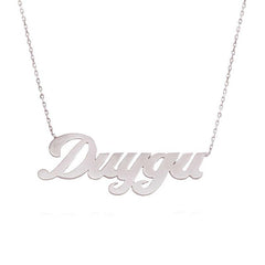 Silver Personalized Name Necklace for Women