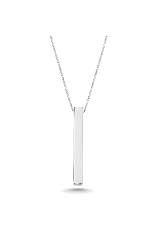 Collier barre en argent pour femme