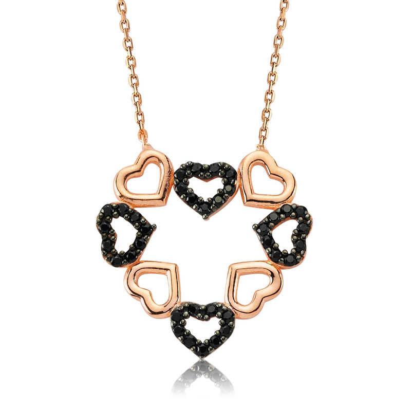 Silver Heart Love Women's Necklace